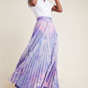 Anthropologie Purple Maxi Skirt